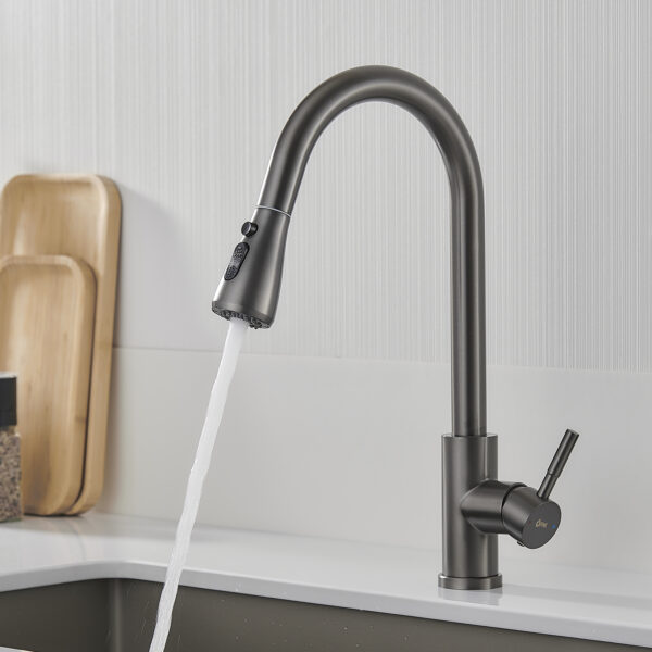 MONOMANDO FREGADERO GRIS OSC. DUCHA EXT - Image 7