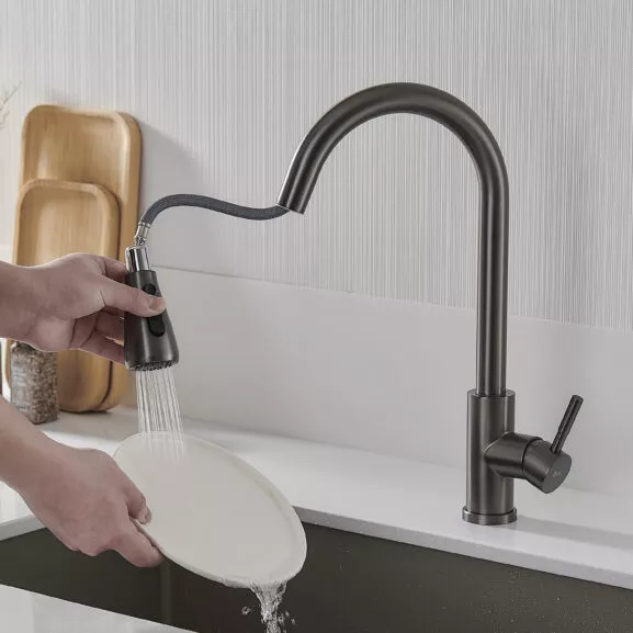 MONOMANDO FREGADERO GRIS OSC. DUCHA EXT - Image 8