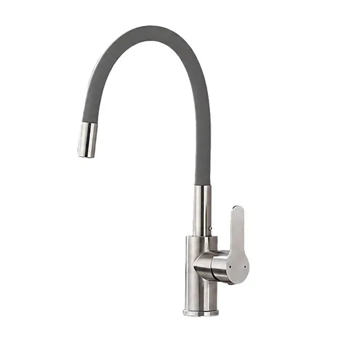 GRIFO FREGADERO FLEX ACERO GRIS FNK