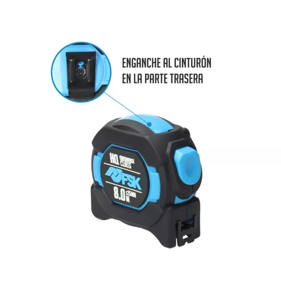 FLEXÓMETRO SERIE HQ. 8MX25MM D.CARA-CAJA - Image 4