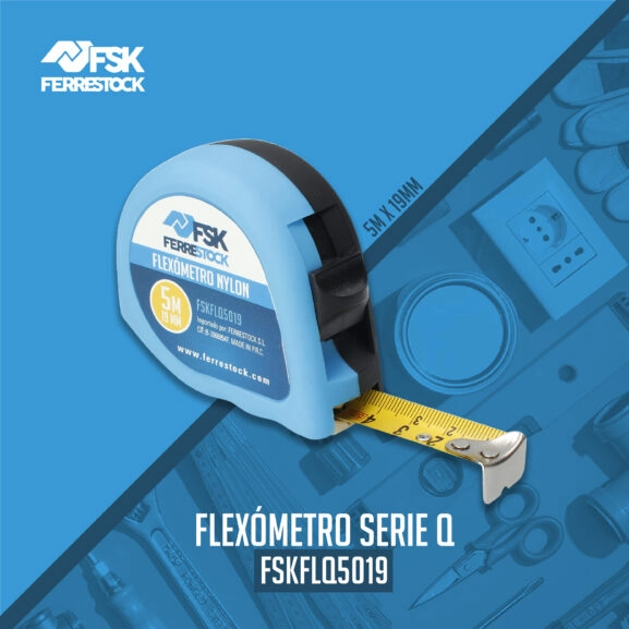 FLEXÓMETRO SERIE Q C/FRENO 5M X19MM FSK - Image 2