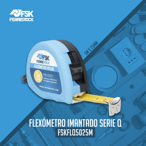 FLEXÓMETRO SERIE Q C/FRENO MAG.5M X25MM - Image 2
