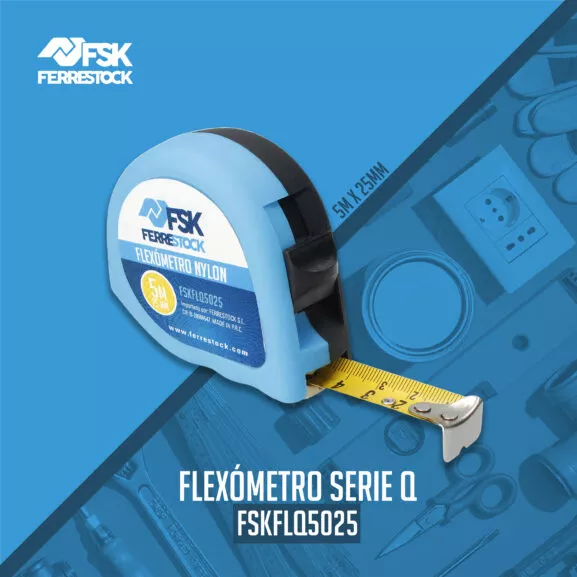 FLEXÓMETRO SERIE Q C/FRENO 5M X25MM FSK - Image 2