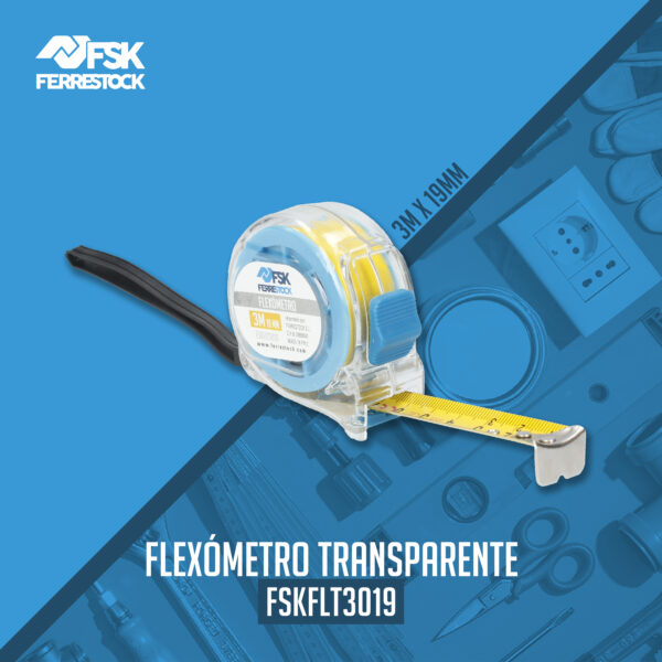 FLEXÓMETRO S/TRANSP C/FRENO 3M X19MM FSK - Image 2