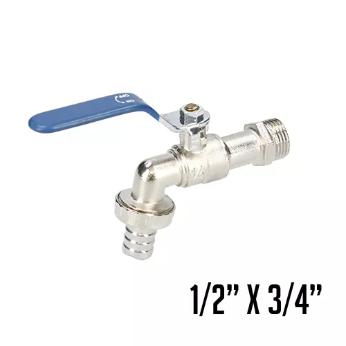 GRIFO DE JARDÍN 1/2" X 3/4" ESFERA ZINC