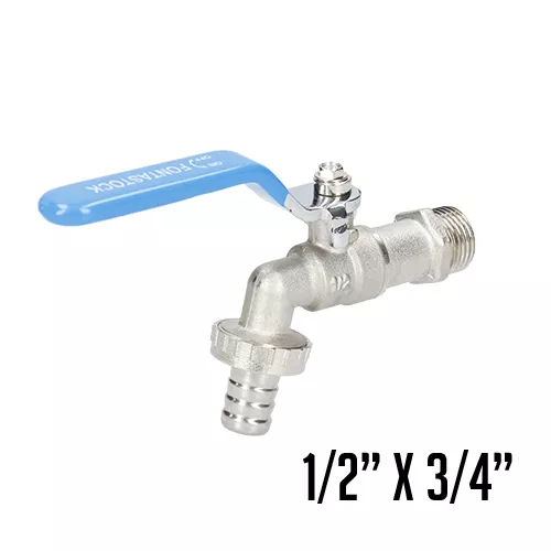 GRIFO DE JARDÍN 1/2" X 3/4" ESFERA LATÓN