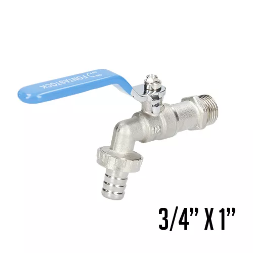 GRIFO DE JARDÍN 3/4"X 1"  ESFERA LATÓN