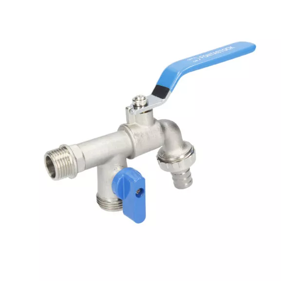 GRIFO 2 SALIDAS 1/2X3/4X3/4" ES. LATÓN - Image 2