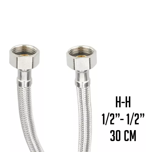 LATIGUILLO INOX. H1/2" X H1/2" 30 CM