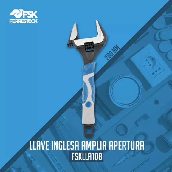 LLAVE INGLESA 8" AMPLIA APERTURA FSK - Image 2