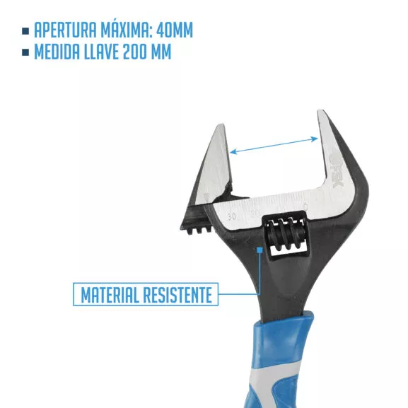 LLAVE INGLESA 8" AMPLIA APERTURA FSK - Image 3