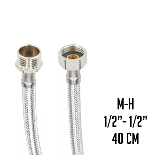 LATIGUILLO INOX. M1/2" X H1/2" 40 CM