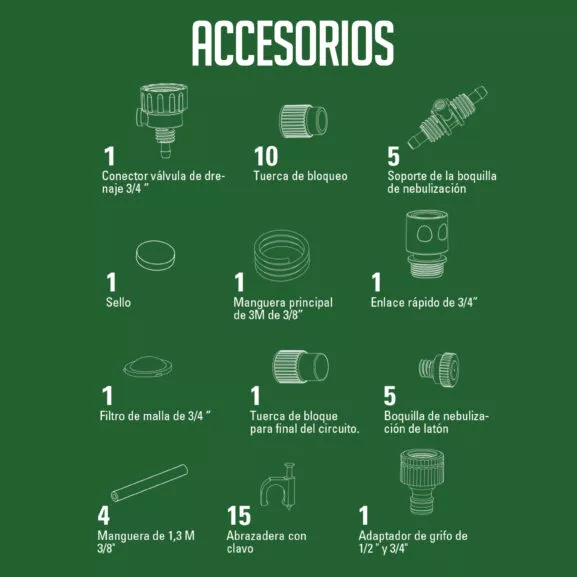 KIT DE NEBULIZADOR 8,2 M 5 SALIDAS FSK - Image 3