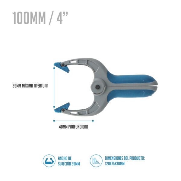 PINZA SUJECIÓN 4"/ 100MM 12PCS. FSK - Image 2