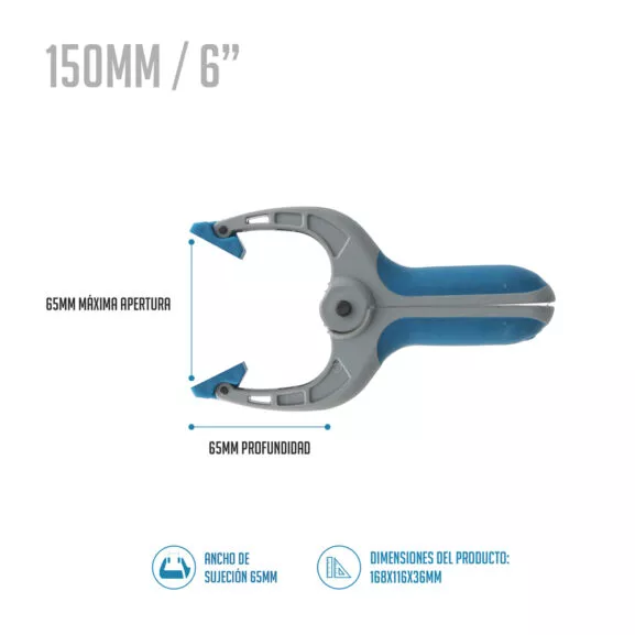 PINZA SUJECIÓN 6"/ 150MM 12PCS. FSK - Image 2