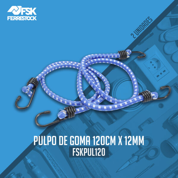 PULPO DE GOMA 120CM X 12MM 2 UNID. FSK - Image 2