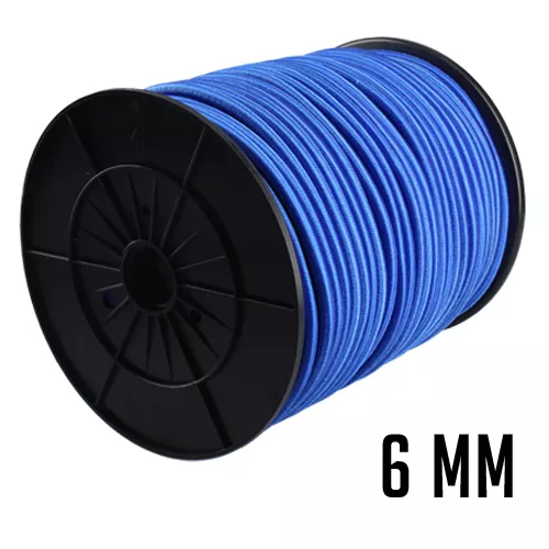 BOBINA PULPO DE GOMA 6MM X 100M AZUL