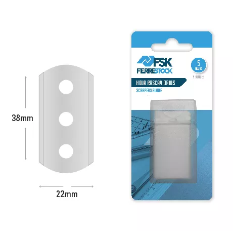 HOJA RASCAVIDRIOS 38MM (5 CUCHILLAS) FSK