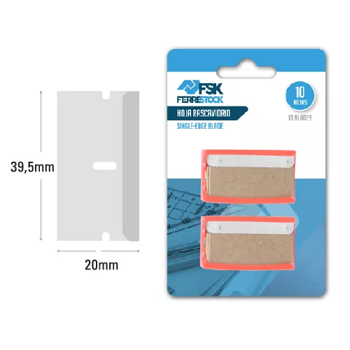 HOJA RASCAVIDRIOS (10 CUCHILLAS) BLISTER