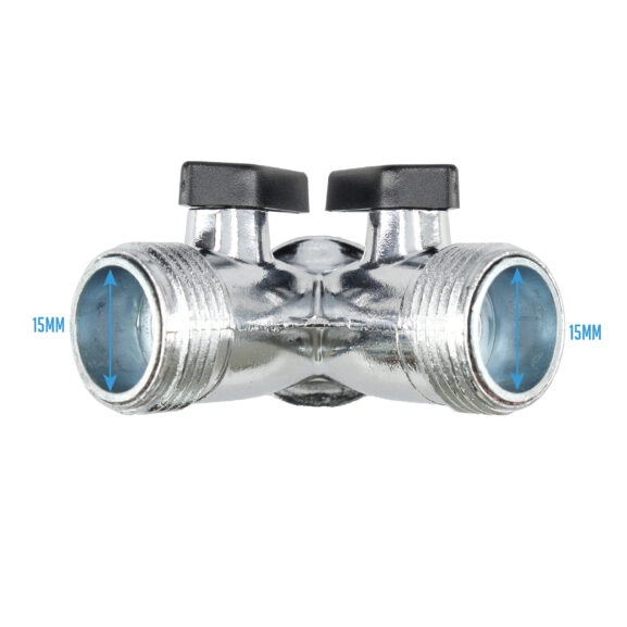 RACOR SIAMÉS ZINC "Y" 2 SALIDAS - Image 3