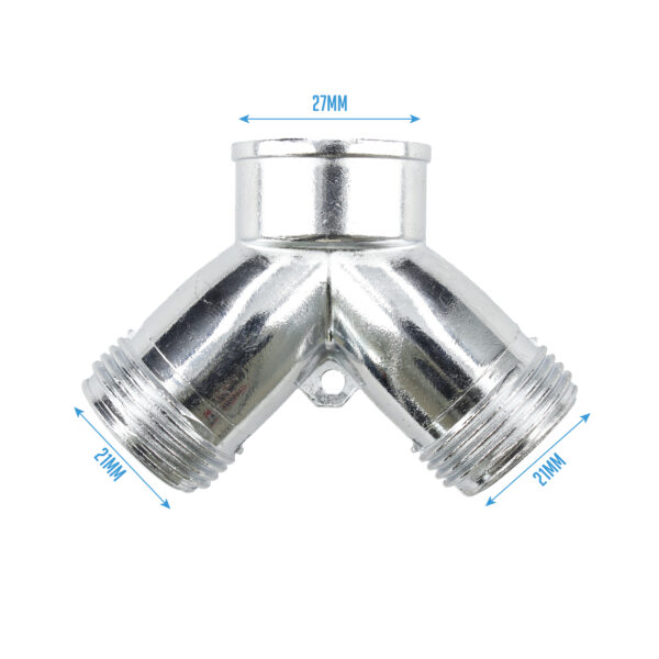 RACOR SIAMÉS ZINC "Y" 2 SALIDAS - Image 4