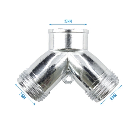 RACOR SIAMÉS ZINC "Y" 2 SALIDAS - Image 4