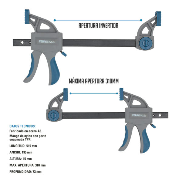 SARGENTO APRIETE 12"/300 MM 2PCS FSK - Image 3