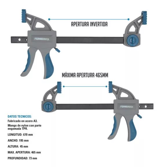SARGENTO APRIETE 18"/450 MM 2PCS FSK - Image 3