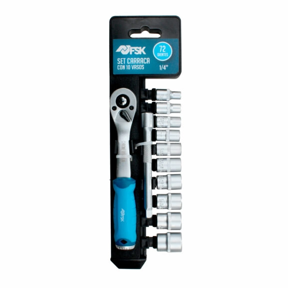 JGO.CARRACA 72 DIENTES+10 VASOS 1/4" FSK - Image 3