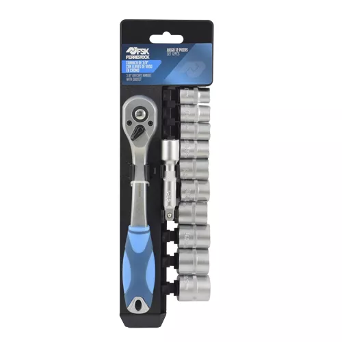 JGO.CARRACA 72 DIENTES+10 VASOS 3/8" FSK