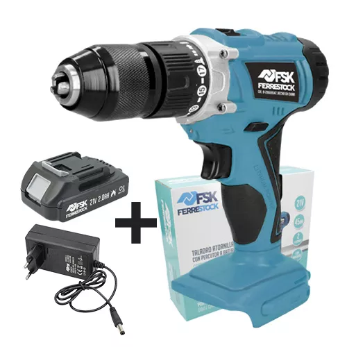 TALADRO ATORNILLADOR 21V 2AH CARGADOR