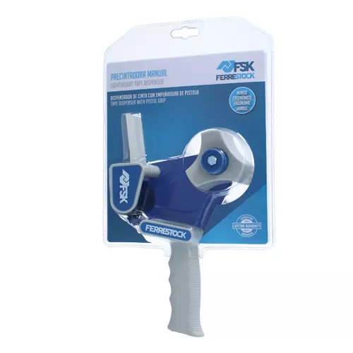 PRECINTADORA MAN. T.PISTOLA AZUL BLISTER