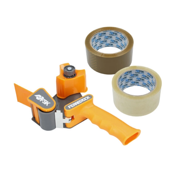 PRECINTADORA MANUAL TIPO PISTOLA NARANJA - Image 3