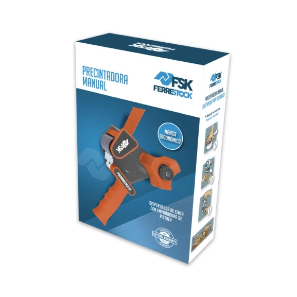 PRECINTADORA MANUAL TIPO PISTOLA NARANJA - Image 7