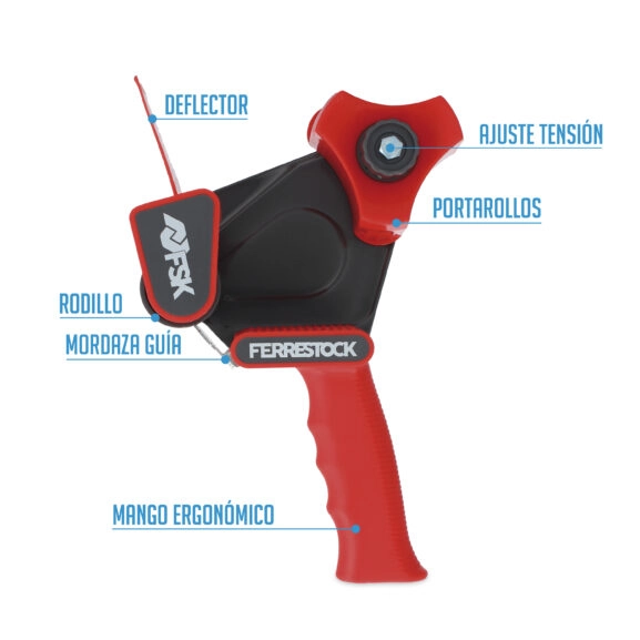 PRECINTADORA MANUAL TIPO PISTOLA ROJO - Image 2