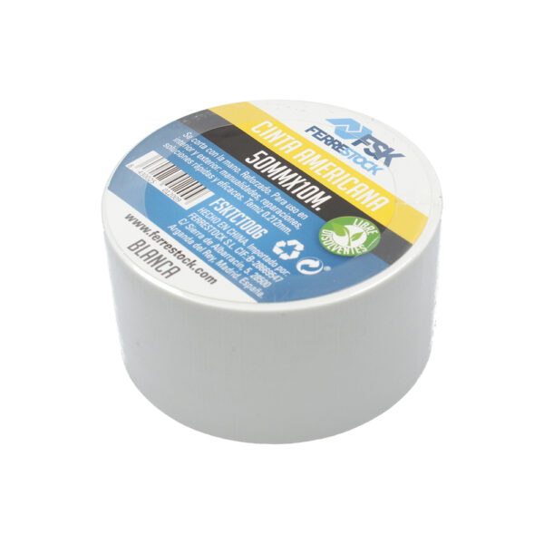 CINTA AMERICANA BLANCA 50MMX10M FSK - Image 3