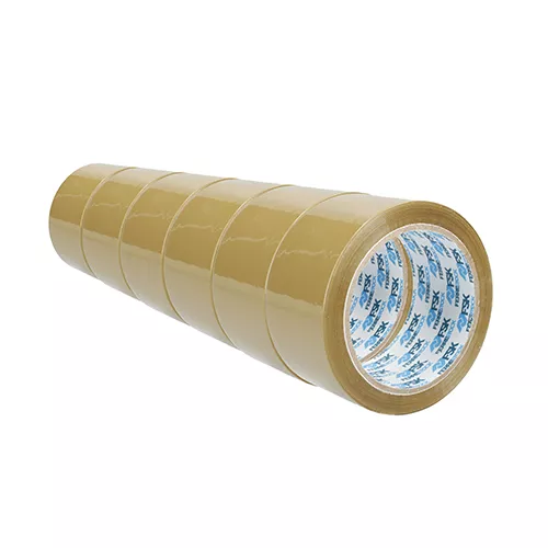 CINTA EMBALAR PP MARRÓN 50MMX66M 6UD FSK