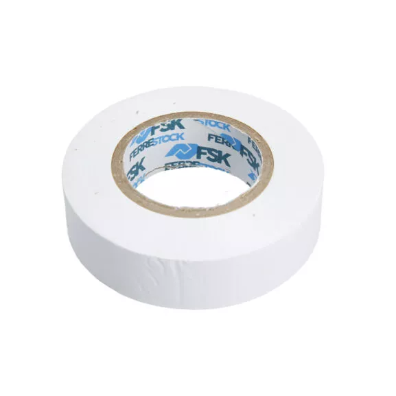 CINTA AISLANTE PVC 19MMX20M BLANCA 10UD. - Image 2