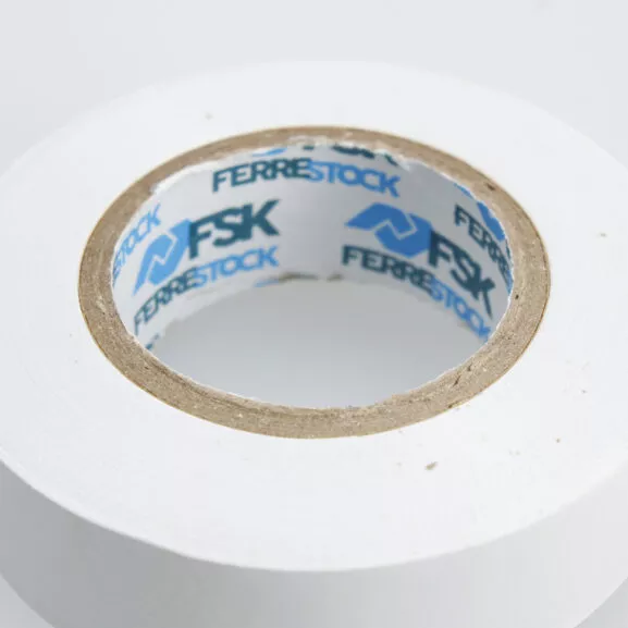 CINTA AISLANTE PVC 19MMX20M BLANCA 10UD. - Image 4