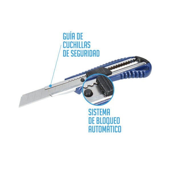 CÚTER ALUMINIO AZUL 18MM FSK - Image 3