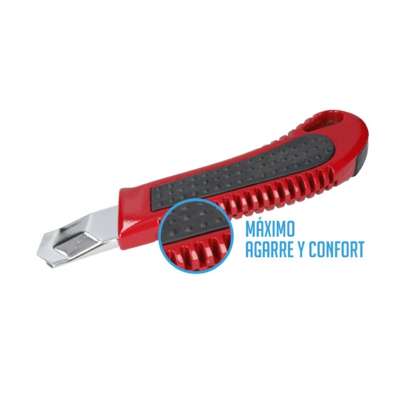 CÚTER ALUMINIO ROJO 18MM FSK - Image 2