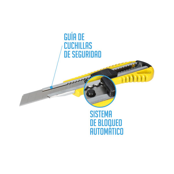 CÚTER ALUMINIO AMARILLO 18MM FSK - Image 3