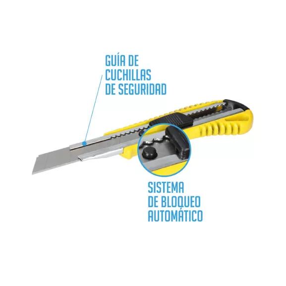 CÚTER ALUMINIO AMARILLO 18MM FSK - Image 3