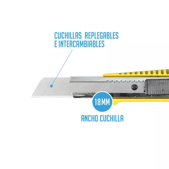 CÚTER ALUMINIO AMARILLO 18MM FSK - Image 4