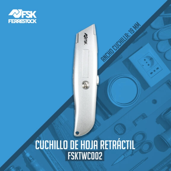 CÚTER CUCHILLO METÁLICO ZINC - Image 2