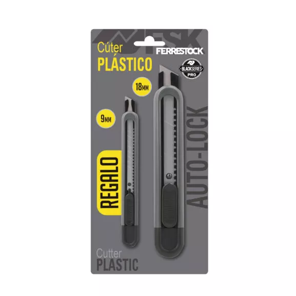 CÚTER PLÁSTICO 18MM + 9 MM DE REGALO FSK - Image 7