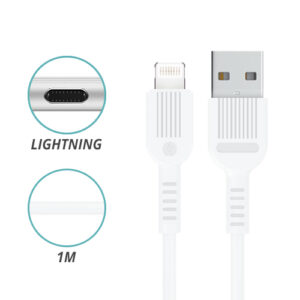 CONEXION USB A LIGHTNING PVC 2.4A 1M