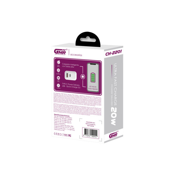 CARGADOR USB PD 20W CABLE LIGHTNING - Image 2