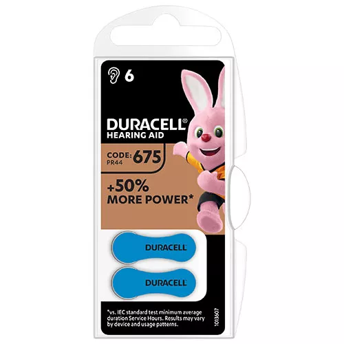 PILA ZINC AIRE PR44 BLI 6UDS. DURACELL