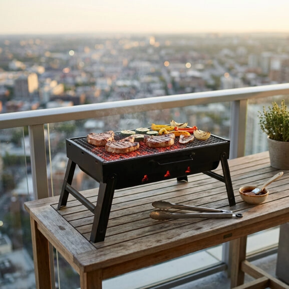 BARBACOA PORTÁTIL 43X30X22 CM TM HOME - Image 10